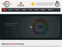 Tablet Screenshot of peacockgroup.in